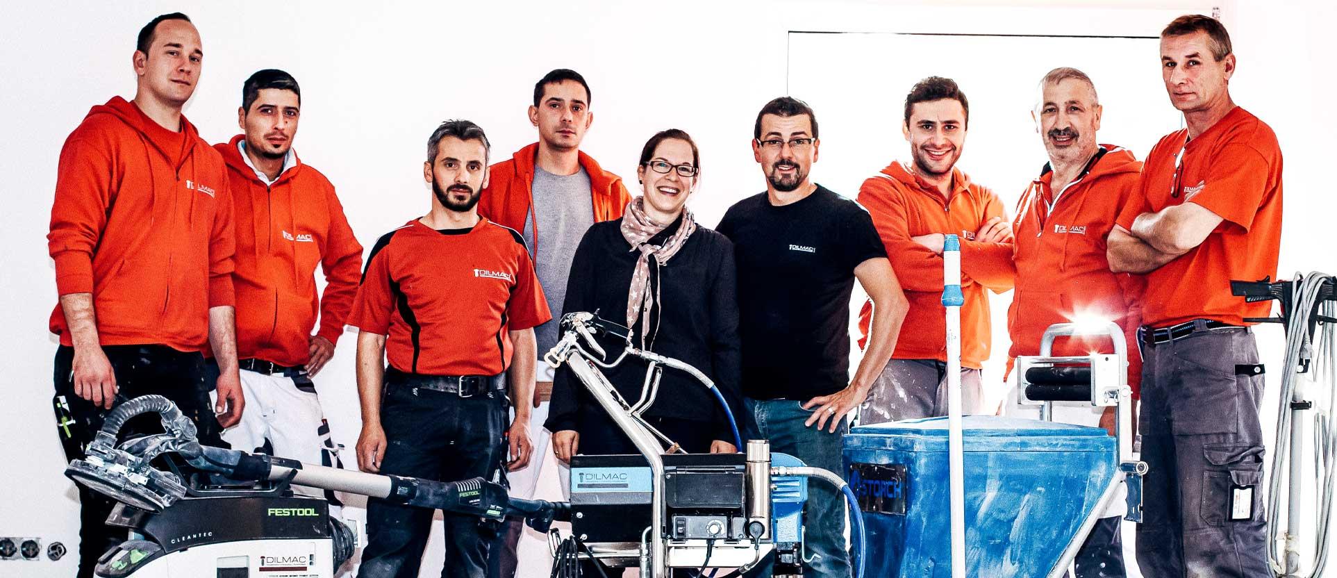 Das Team von Dilmac Bau in Bielefeld